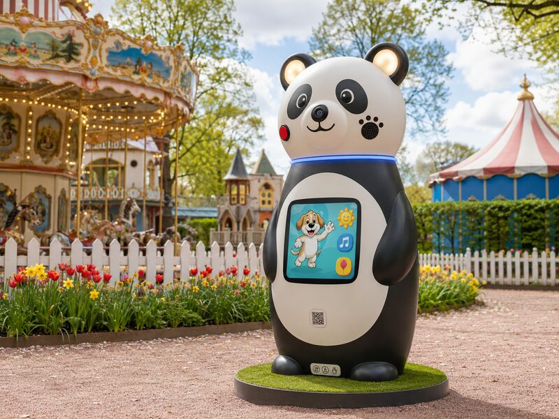 Family IP animal-shaped children smart pole